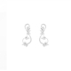 Diamond Vine Leaf Earrings in 18Kt White Gold