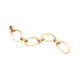 Flat Yellow Gold Link Chain Bracelet