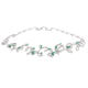 Emerald and Diamond Leaf Necklace