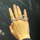 4 fingers viper diamond ring