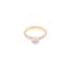 Magic Collection - 1.25 ct Diamond Flower Ring in 18 Kt Red Gold