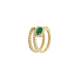 Three Tier Emerald Diamond Ring