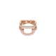 Red Gold and Diamond Chain Ring