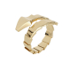 Minimal all gold snake bracelet