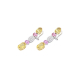 Pink Sapphire and Yellow Beryl Earrings