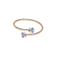 Sapphire and Diamond Flower Bracelet