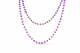 Long Necklace In Yellow Gold And Amethyst