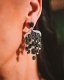 18K White Gold Sapphire Chandelier Earrings