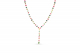 Necklace In Rose Gold And Multicolor Tourmalines With Final Drop