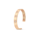 Flat Band Flush-Set Diamond Ring in 18K Rose Gold - 