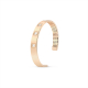 Flat Band Square Diamond Ring in 18K Rose Gold - 