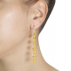 Pendant Earrings In Yellow Gold And Lemon Quartz