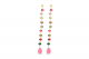 Multicolor Earrings With Final Drop And Tourmalines