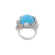 Turquoise Ring with Multi-Gemstones