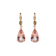 Pink Morganite Drop Earrings in Rose Gold