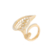 Rose Gold and Diamond Calla Flower Wraparound Ring