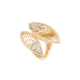 Rose Gold Calla Flower Ring with Diamonds