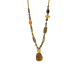 Natural Agate Beads and Pendant necklace