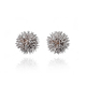 White And Rose Gold Sea Urchin Earrings