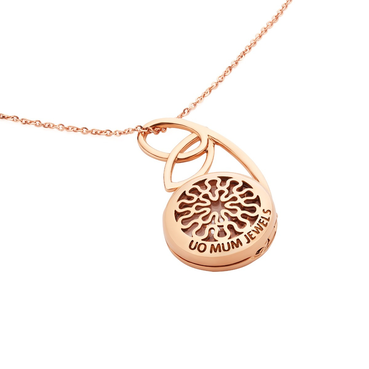 Small Empty Pendant In Rose Gold