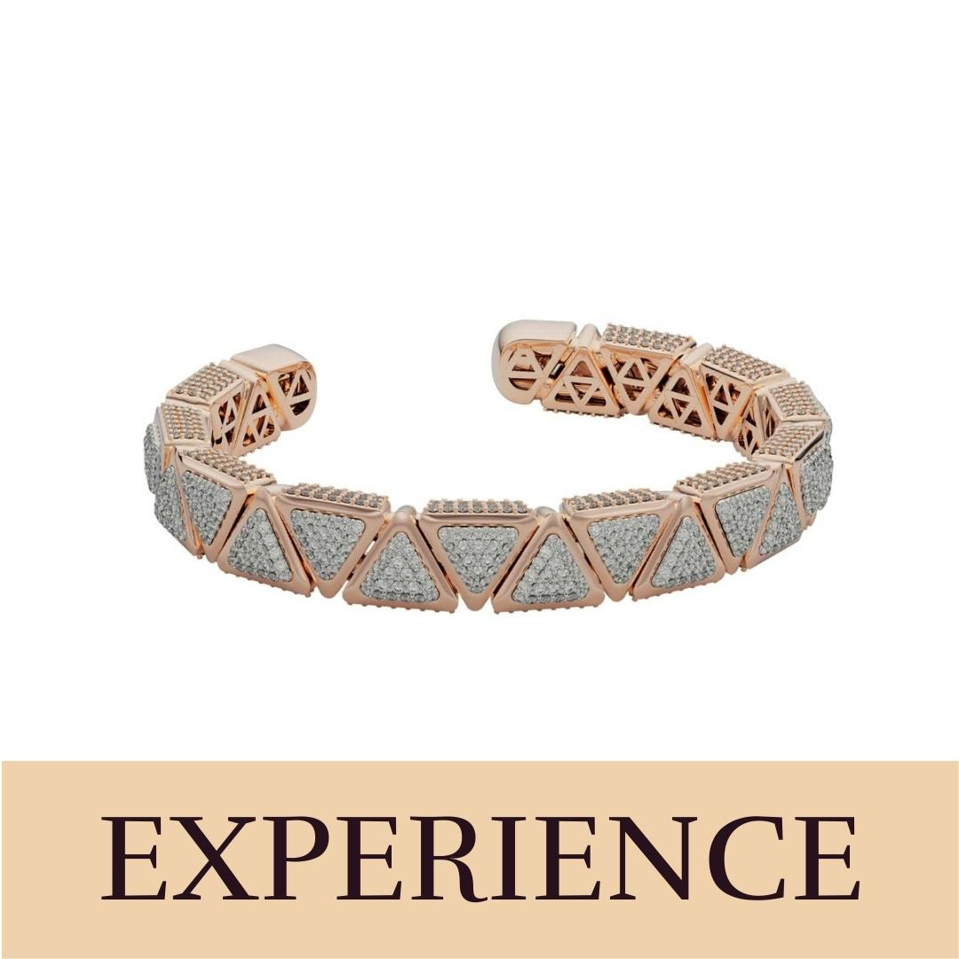 EXPERIENCE | Bracelet BB Anniversary Mirror Rose Gold Full Diamonds Pavé