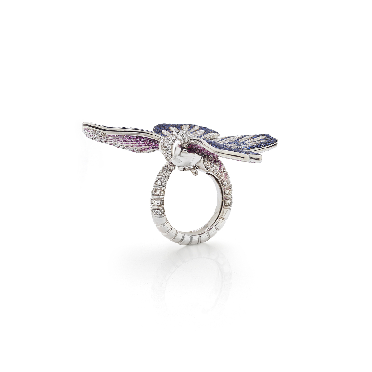 Double-Sided Butterfly Ring