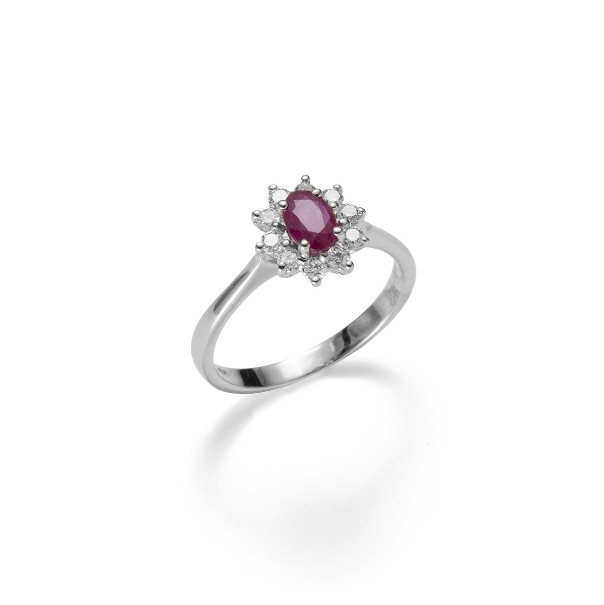 Halo Ruby Ring