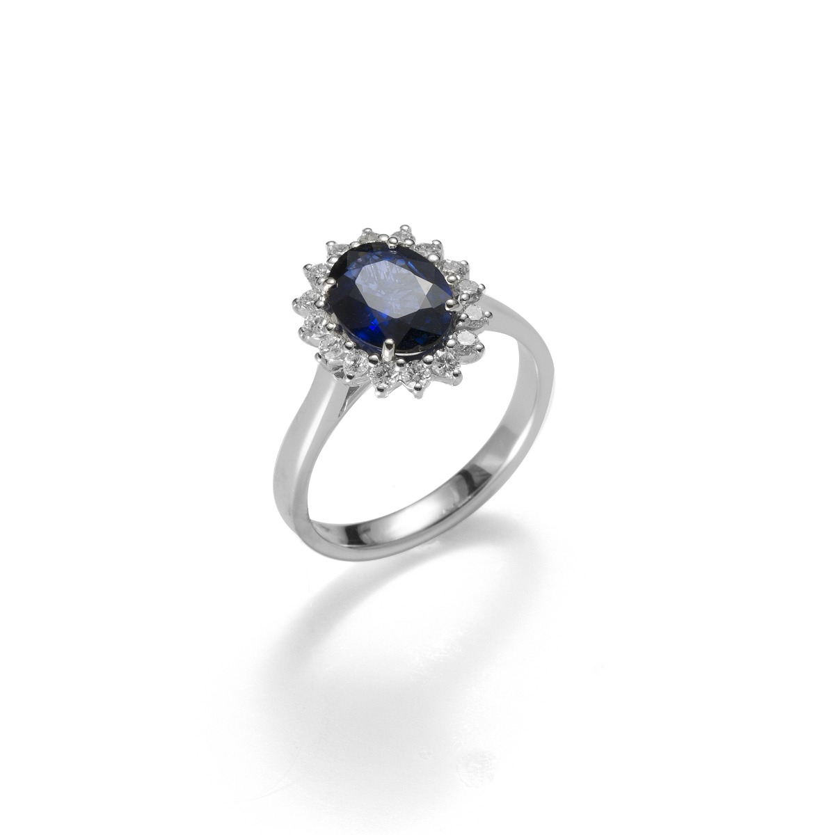 Halo Sapphire Ring