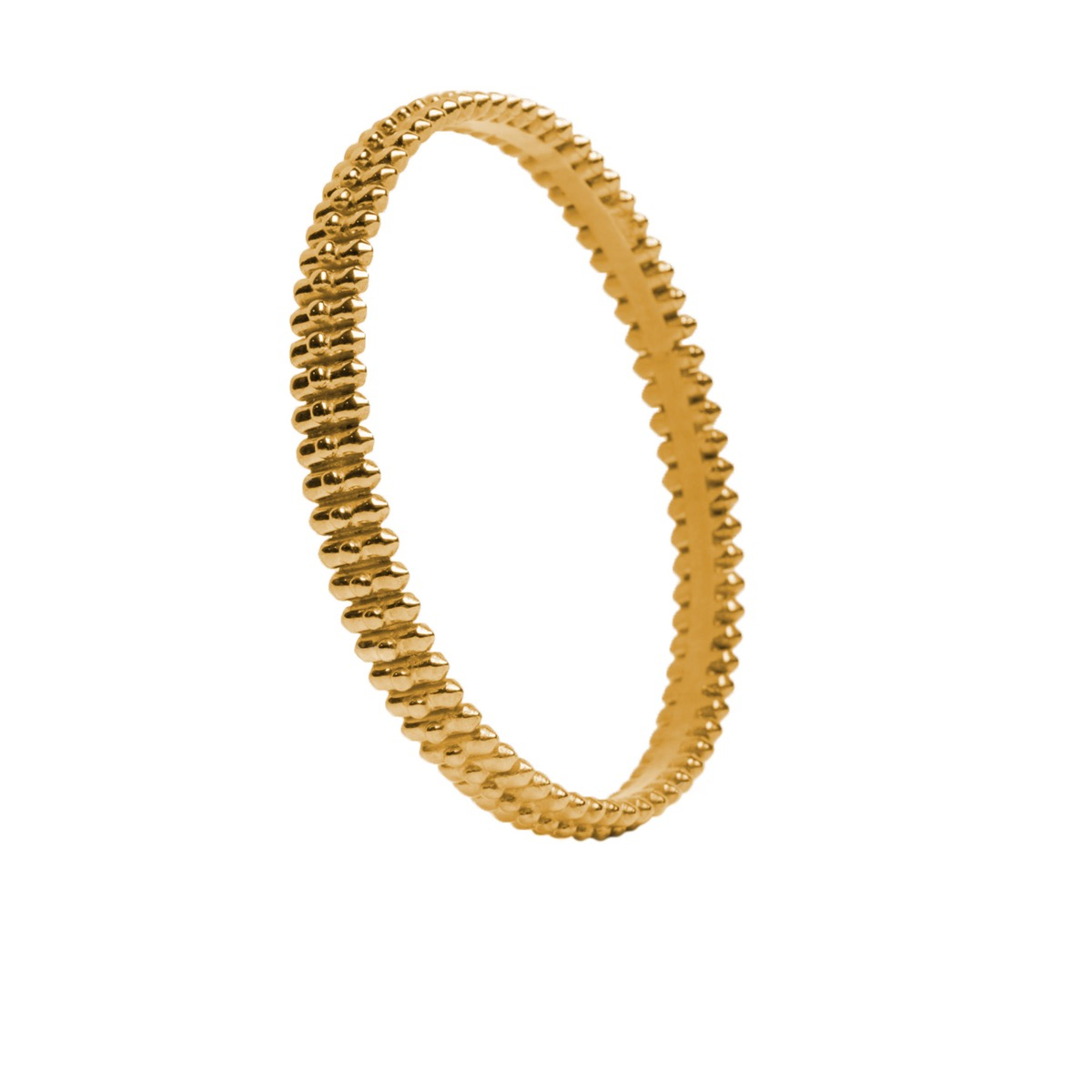 Scalloped Bangle Bracelet in 9K Yellow Gold - 