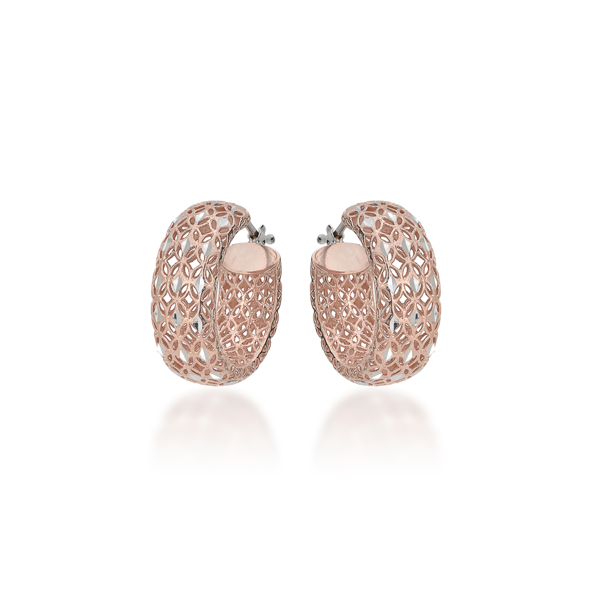 Rose Silver Earrings