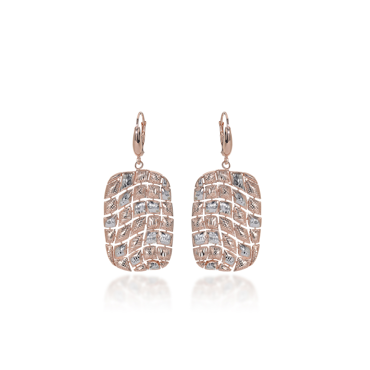 Silver Diamond Effect Earrings