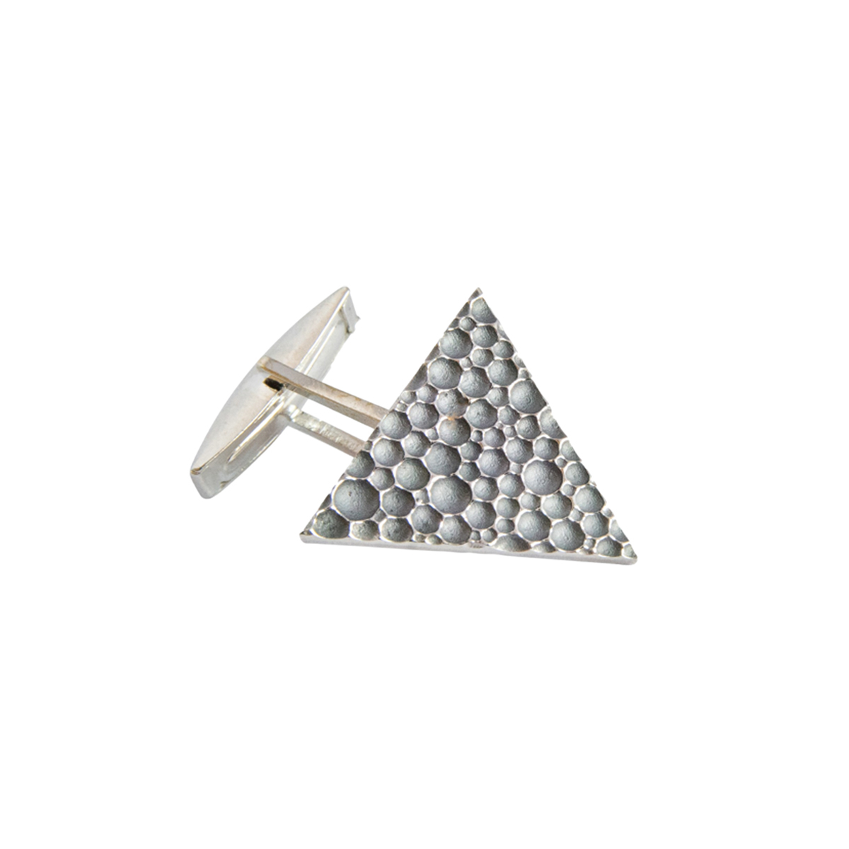 925 silver Triangle cufflinks - Lunar processing technique