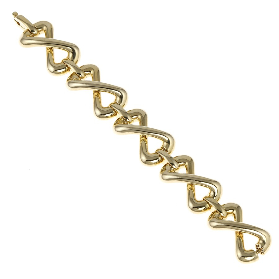 Infinity Link Chain Bracelet in 18Kt Gold (Medium Version)