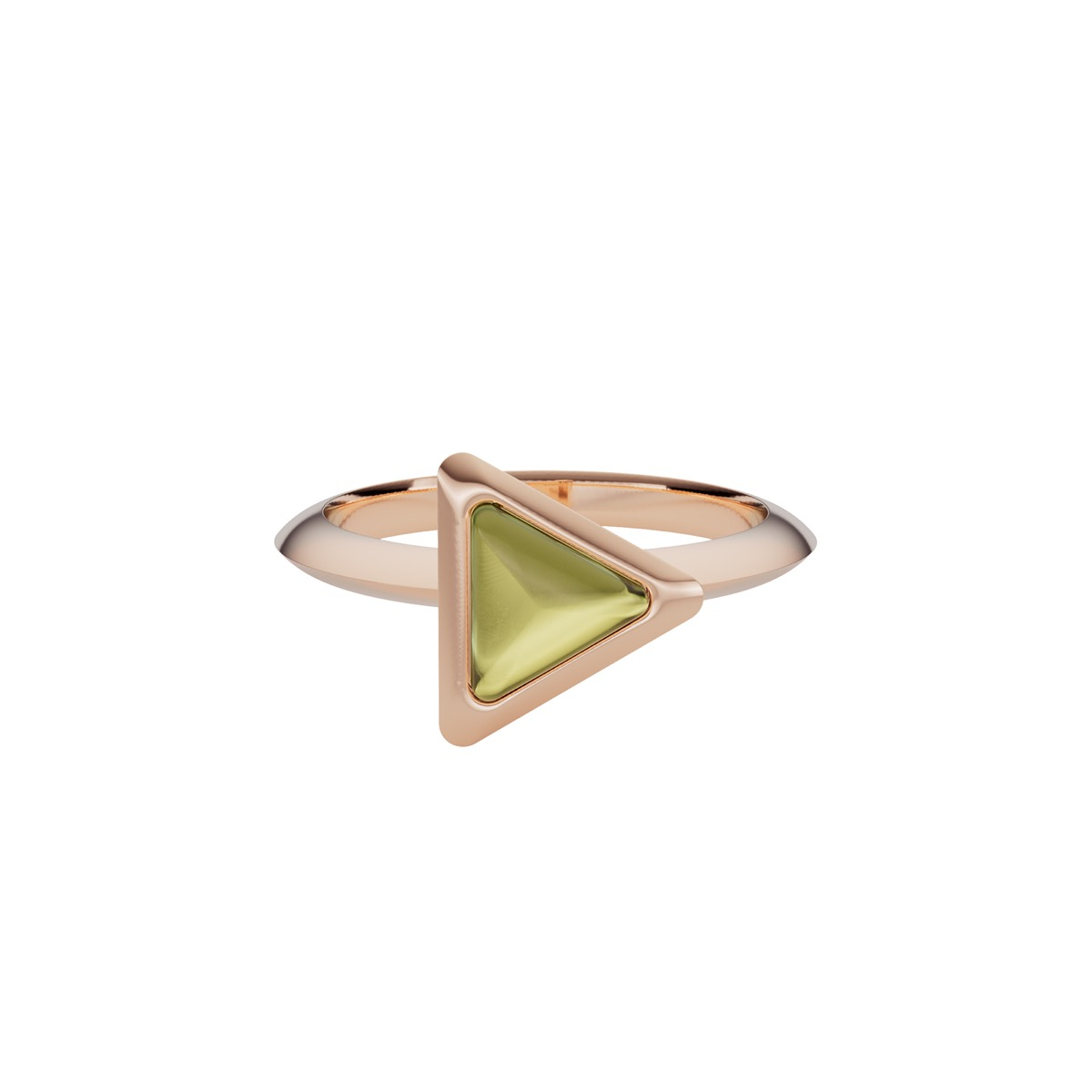  Ring Be The One Gem Rose Gold  Green Tourmaline - 9kt gold