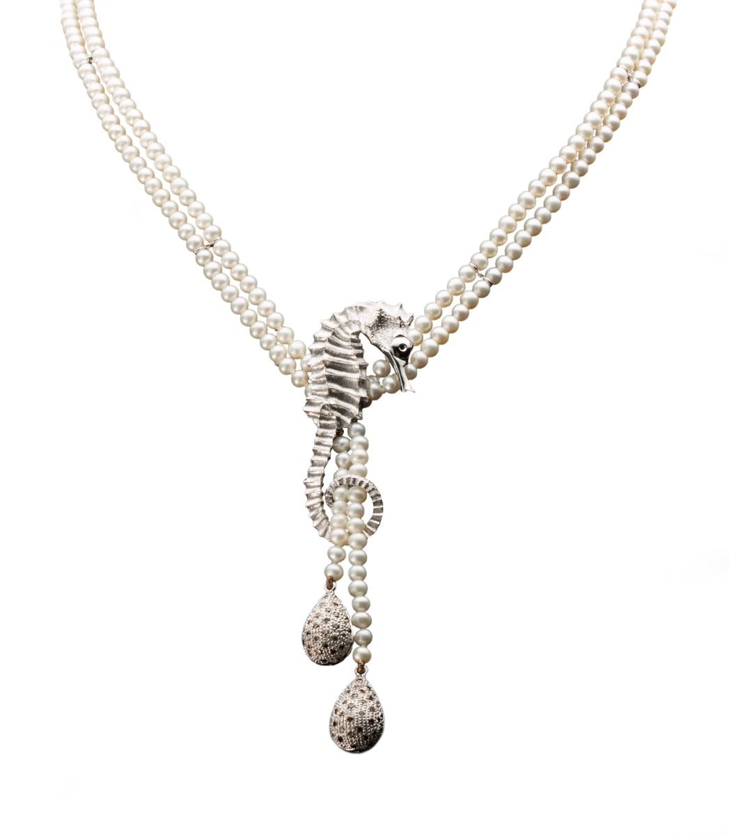 Hippocampus Pearl Necklace