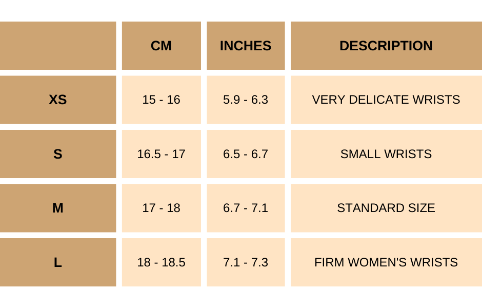 Bracelet and Ring Size Guide